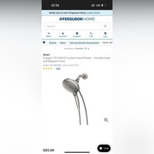 Moen Handheld Magnetic‎ Shower Head